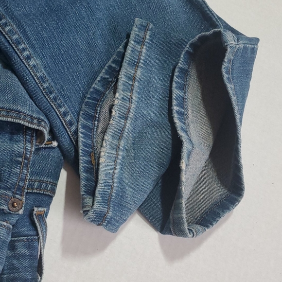 Signature Levi Loose Whiskers Denim Blue Jeans Baggy W 31 x L 27 14 Husky Unisex - Picture 6 of 6